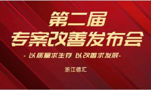 浙江德匯第二屆專案改善發(fā)布會(huì)圓滿舉行